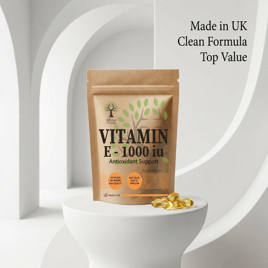 Vitamin E Capsules 1000 IU – Clean Softgel Format – Vitamin E Supplement – Mother Nature - MOTHER NATURE SUPPLEMENTSVitamin E Capsules 1000 IU – Clean Softgel Format – Vitamin E Supplement – Mother NatureDiet Supplementss