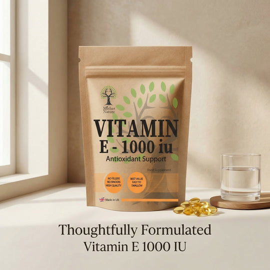 Vitamin E Capsules 1000 IU – Clean Softgel Format – Vitamin E Supplement – Mother Nature - MOTHER NATURE SUPPLEMENTSVitamin E Capsules 1000 IU – Clean Softgel Format – Vitamin E Supplement – Mother NatureDiet Supplementss