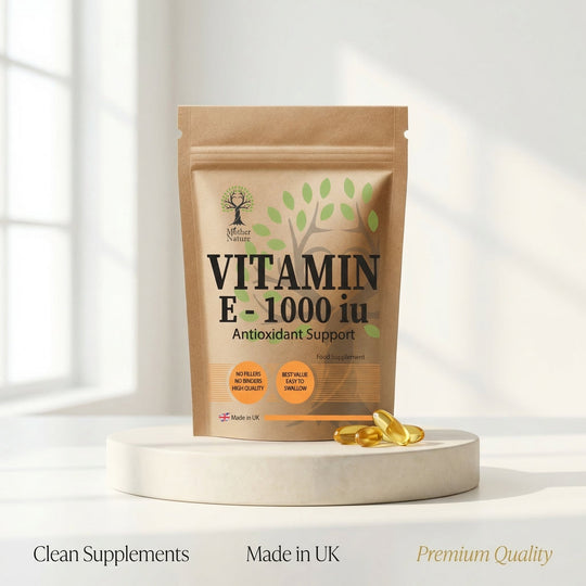 Vitamin E Capsules 1000 IU – Clean Softgel Format – Vitamin E Supplement – Mother Nature - MOTHER NATURE SUPPLEMENTSVitamin E Capsules 1000 IU – Clean Softgel Format – Vitamin E Supplement – Mother NatureDiet Supplementss