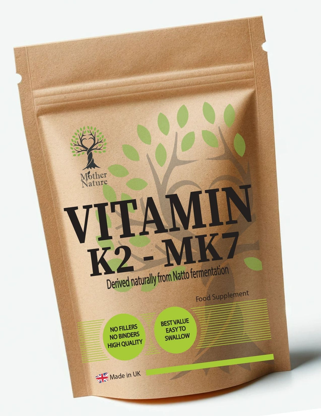 Vitamin K2 Mk7 200mcg Natural K2 MK7 Capsules Vegan Supplements – Mother Nature - MOTHER NATURE SUPPLEMENTSVitamin K2 Mk7 200mcg Natural K2 MK7 Capsules Vegan Supplements – Mother NatureDiet Supplementss
