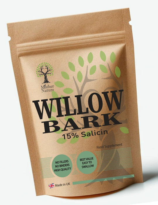 White Willow Bark 500 mg – Mother Nature - MOTHER NATURE SUPPLEMENTSWhite Willow Bark 500 mg – Mother NatureDiet Supplements
