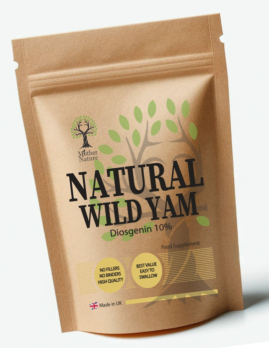 Wild Yam Extract 400 mg – Clean Vegan Capsules - Mother Nature - MOTHER NATURE SUPPLEMENTSWild Yam Extract 400 mg – Clean Vegan Capsules - Mother NatureDiet Supplements