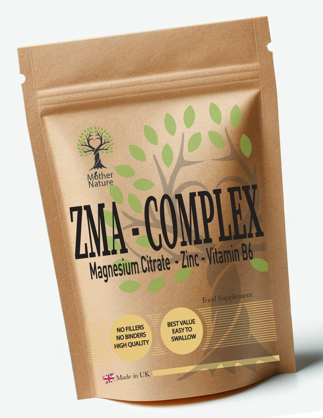 Z - M - A - Zinc Capsules Magnesium & Vitamin B6 – Vegan Supplements - Mother Nature - MOTHER NATURE SUPPLEMENTSZ - M - A - Zinc Capsules Magnesium & Vitamin B6 – Vegan Supplements - Mother NatureDiet Supplementss