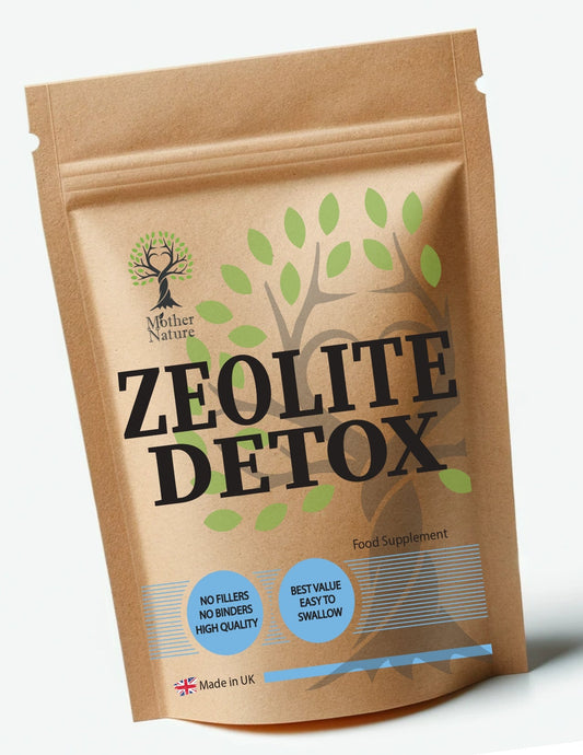 Zeolite Detox 500mg Capsules Natural Mineral UK Supplement Zeolite Powder Vegan - MOTHER NATURE SUPPLEMENTSZeolite Detox 500mg Capsules Natural Mineral UK Supplement Zeolite Powder VeganDiet Supplementss