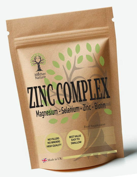 Zinc Complex – Biotin, Selenium & Magnesium | Mother Nature - MOTHER NATURE SUPPLEMENTSZinc Complex – Biotin, Selenium & Magnesium | Mother NatureDiet Supplements