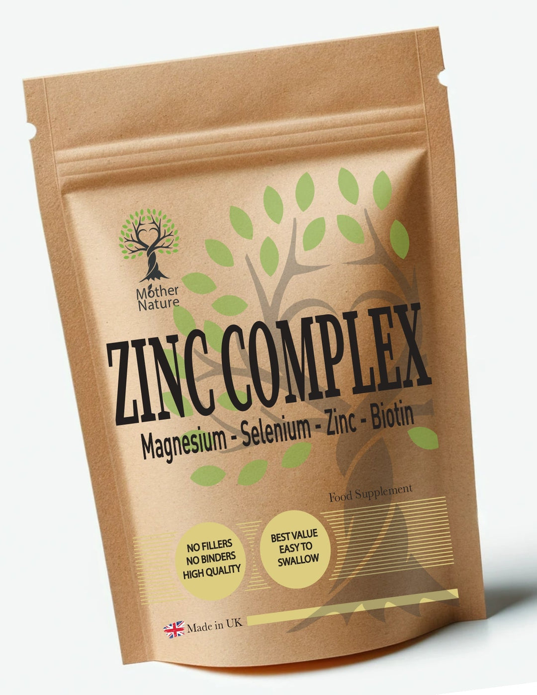 Zinc Complex with Biotin, Selenium & Magnesium – Vegan Capsules – Multi - Mineral Supplement – Mother Nature - MOTHER NATURE SUPPLEMENTSZinc Complex with Biotin, Selenium & Magnesium – Vegan Capsules – Multi - Mineral Supplement – Mother NatureDiet Supplementss