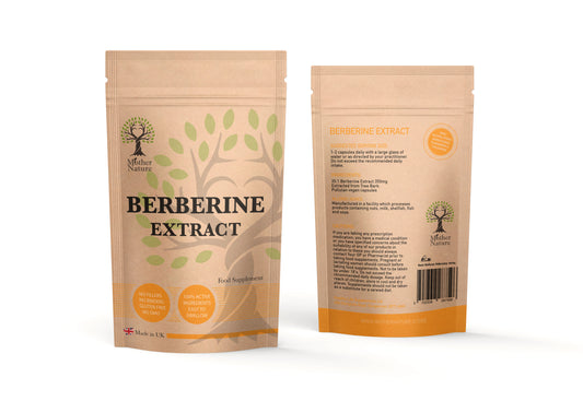 Berberine Extract 12250mg Vegan Capsules 350mg Extract 35:1 Natural Supplement
