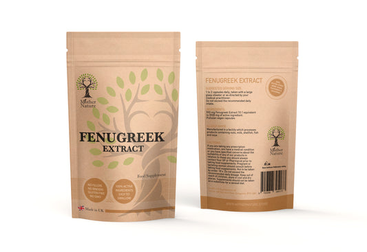 Fenugreek Capsules 550mg High Potency Clean Natural Fenugreek Powder Supplement