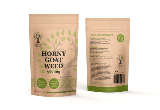 Horny Goat Weed 600mg Capsules 30% Lcariin Natural Horny Goat Powder Supplement