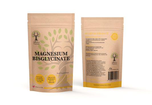 Magnesium Bisglycinate Capsules 650mg Chelated Magnesium Supplement Vegan