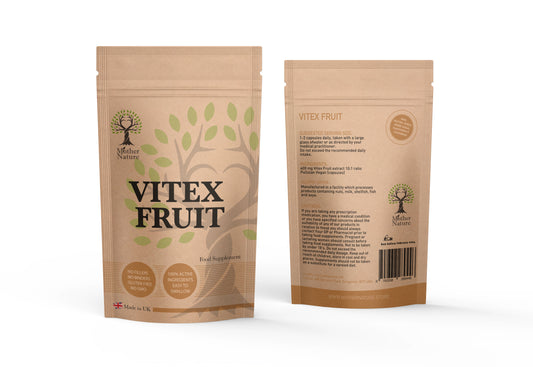 Vitex Agnus Castus 400mg Vegan Capsules Chasteberry Fruit Natural PMS Support UK