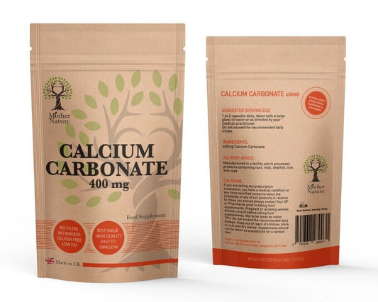 Calcium Capsules 400mg Calcium Powder Calcium Carbonate Minerals Vegan Supplements