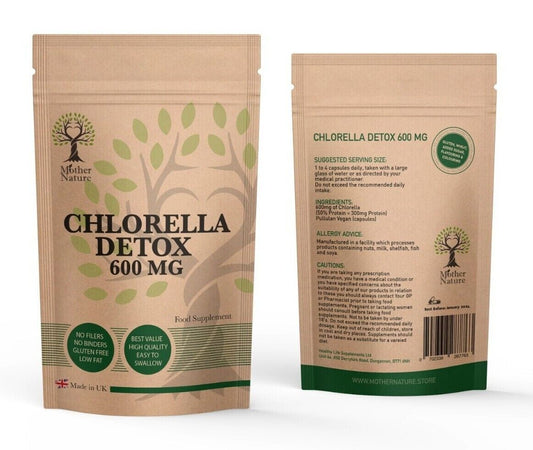 Chlorella Capsules 600mg Chlorella Powder Best Chlorella Detox Supplement Vegan