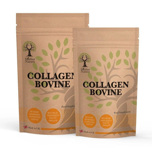Bovine Collagen Capsules 600mg Hydrolysed Peptide Collagen Type 1 Powder